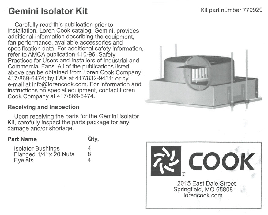 Gemini Isolator Kit
